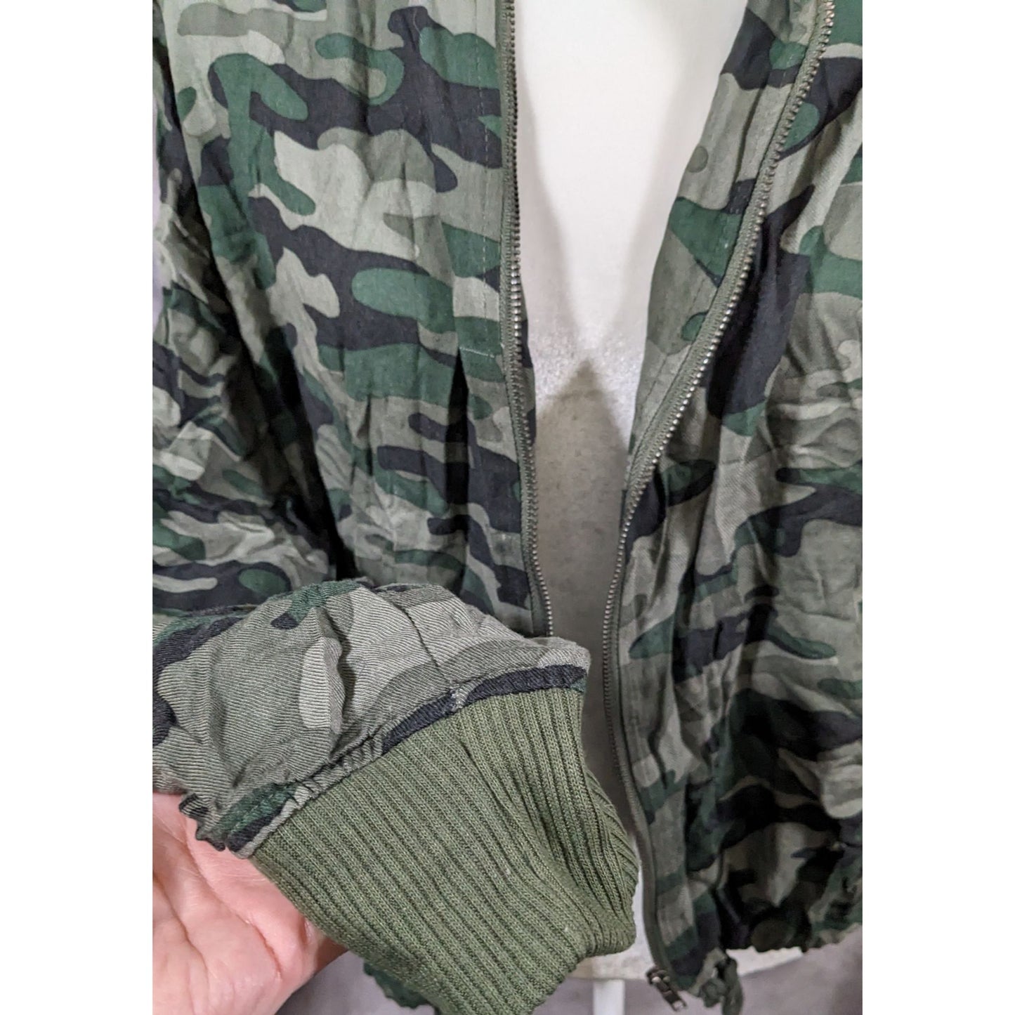 Green Camo Lightweight Jacket by Steve Madden