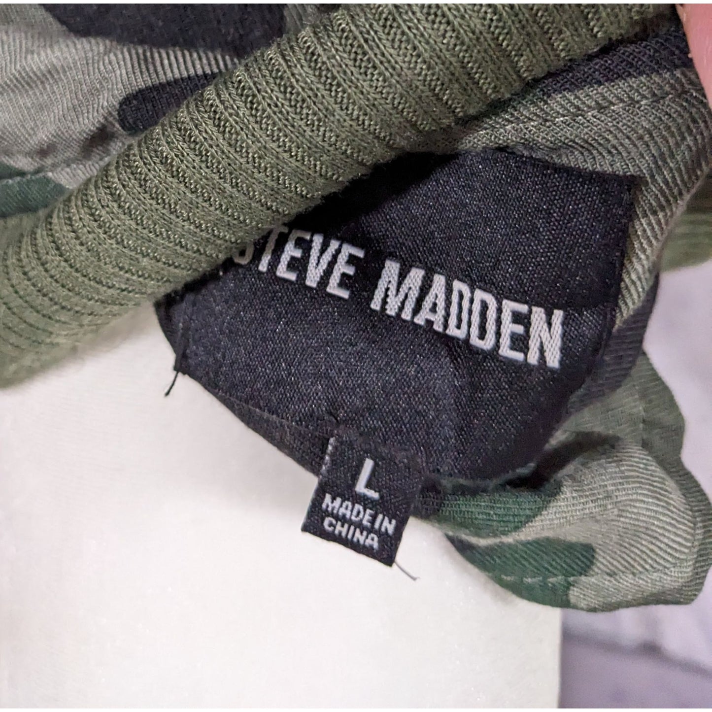 Green Camo Lightweight Jacket by Steve Madden