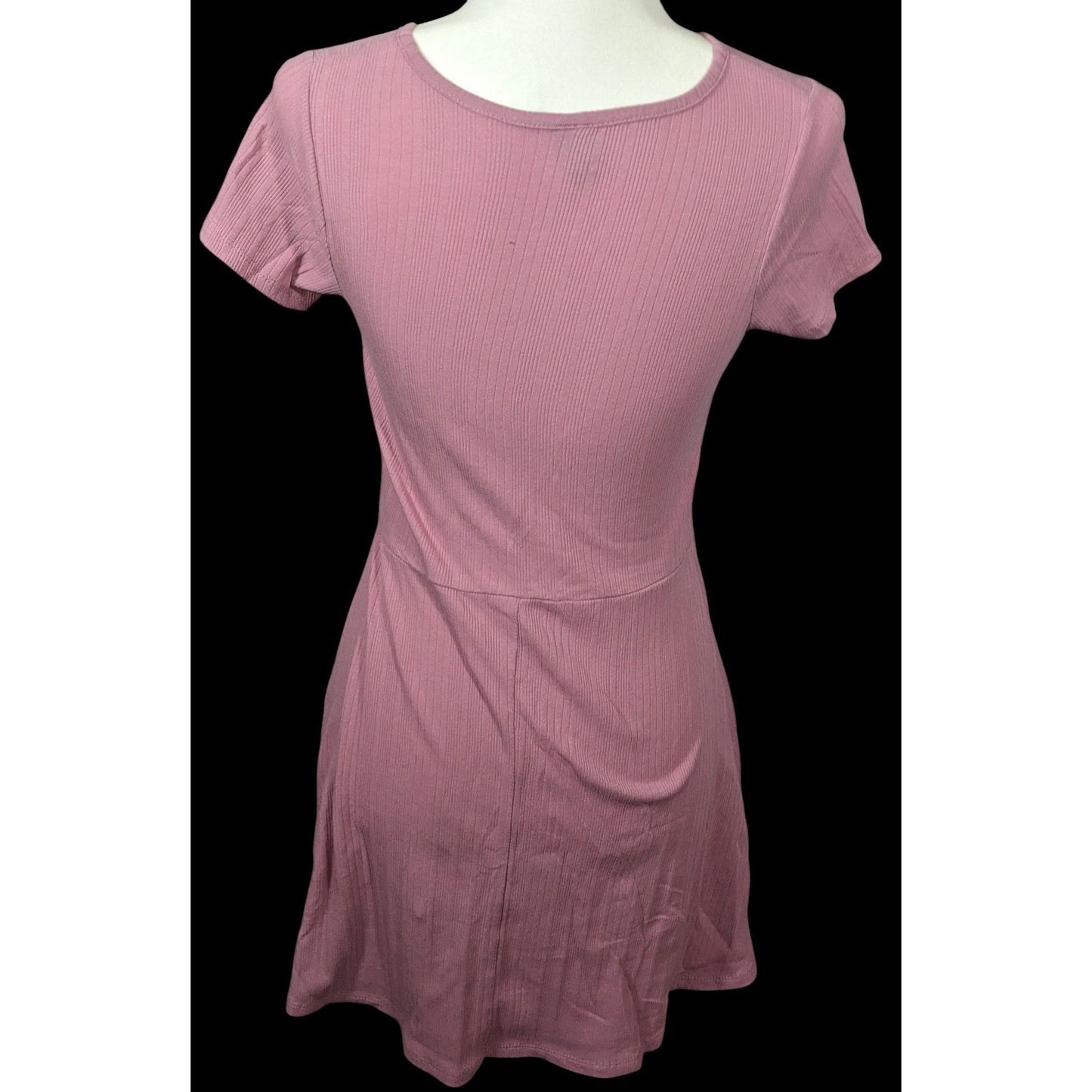 Art Class Girls Pink Ribbed Fit And Flare Dress