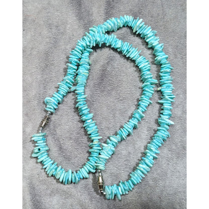 Beachy Mermaidcore Blue Shell Chip Necklace/Bracelet