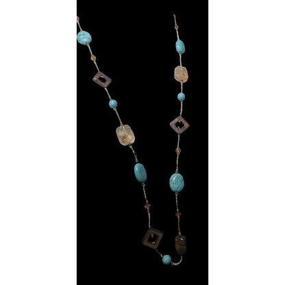 Vintage Premier Designs Mutli Gemstone Beaded Necklace