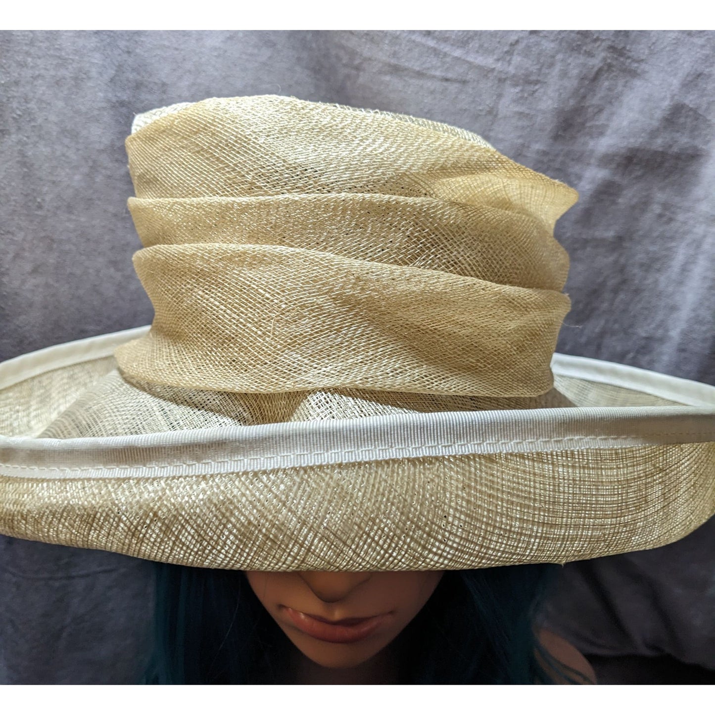 Vintage English Whiteley Woven Straw Hat