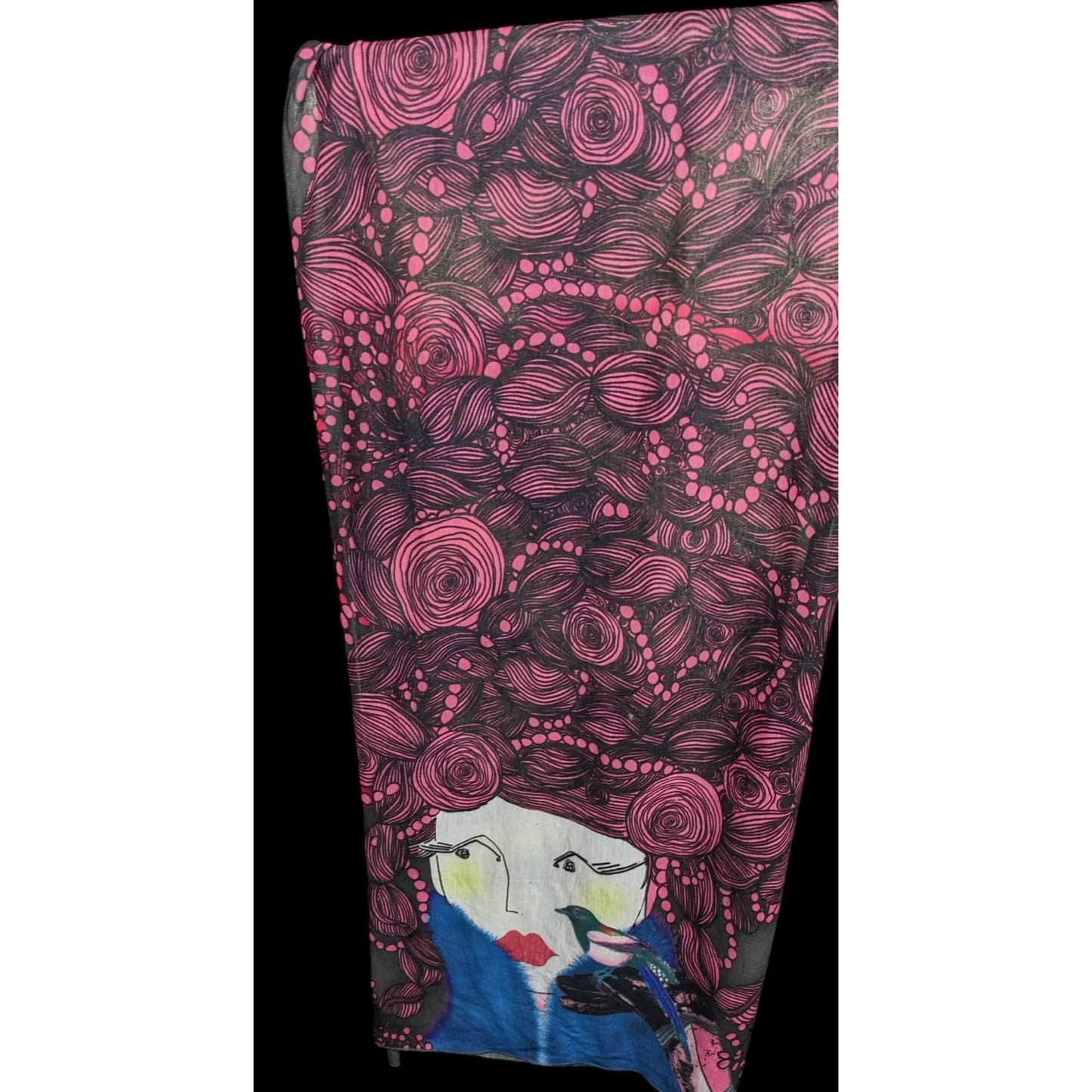 Unique Custoline Women's Portrait Art Scarf