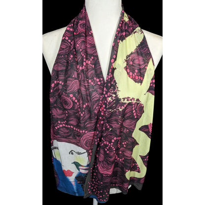 Unique Custoline Women's Portrait Art Scarf