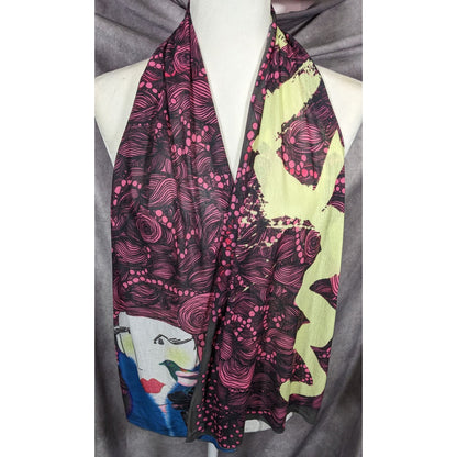 Unique Custoline Women's Portrait Art Scarf