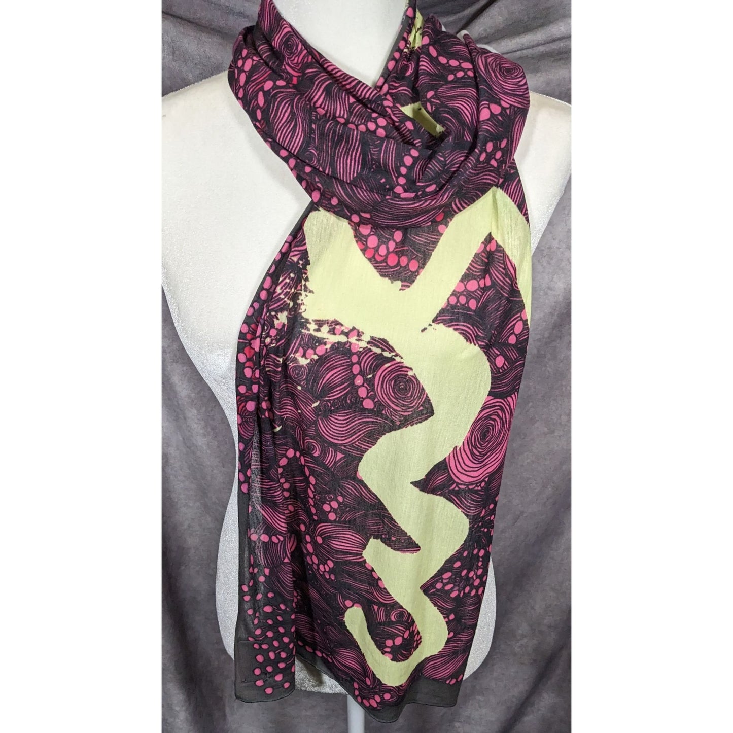 Unique Custoline Women's Portrait Art Scarf