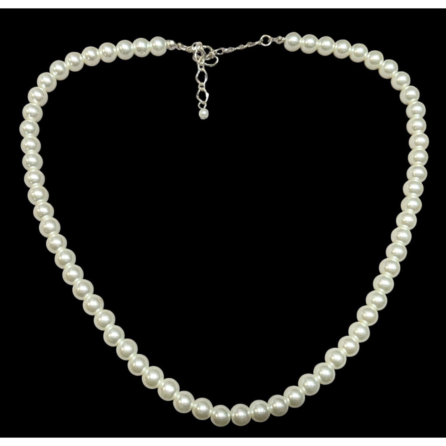 Classic Elegant Adjustable Faux Pearl Necklace