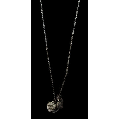 American Eagle Outfitters Y2K Preppy Puffed Heart Cluster Charm Necklace