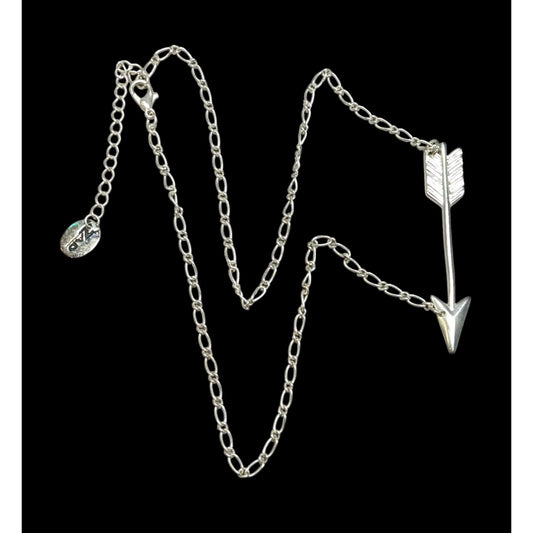 ZAD Vintage 90s Silver Tone Arrow Necklace