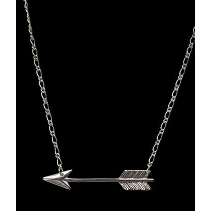 ZAD Vintage 90s Silver Tone Arrow Necklace