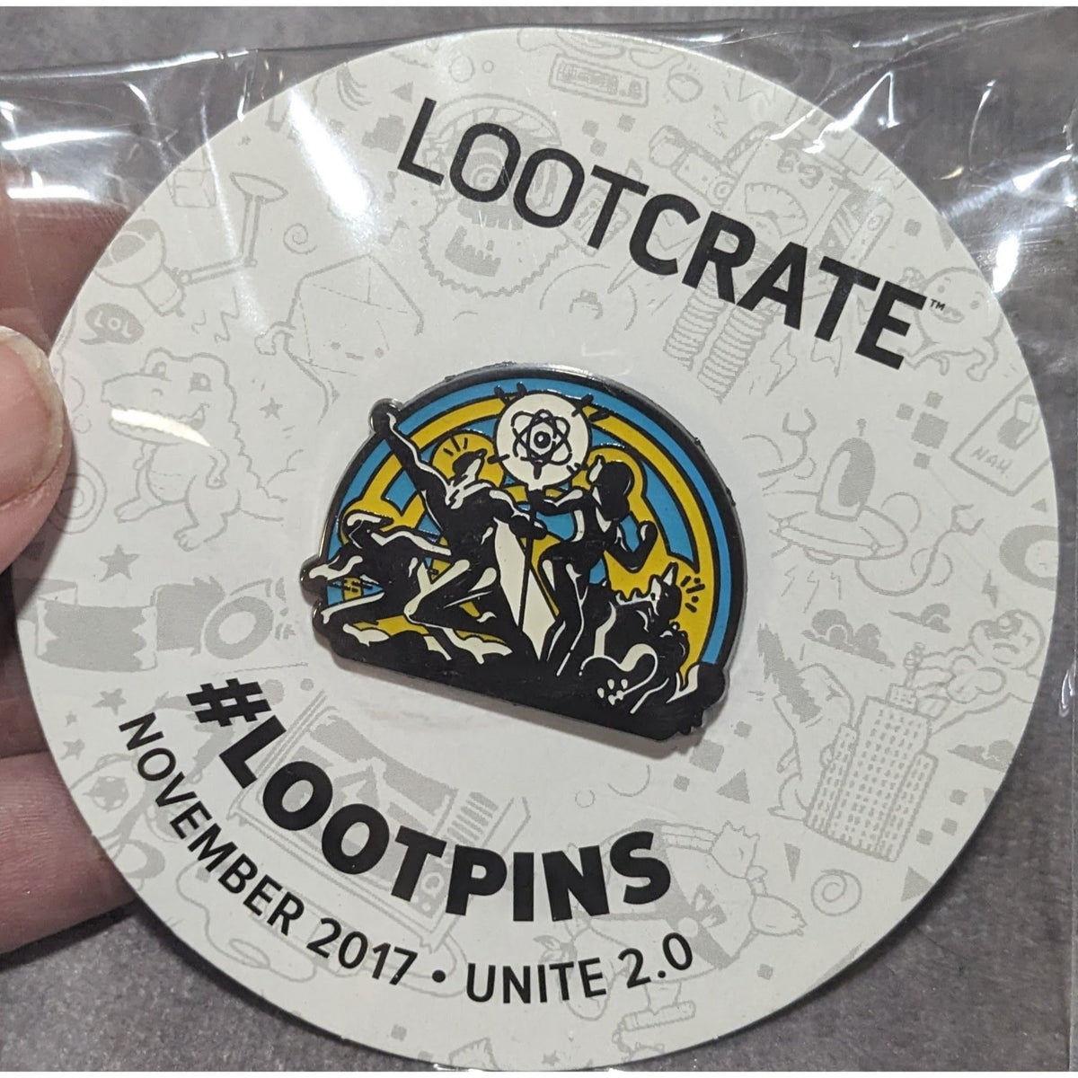 Geekcore Retro Sci-Fi Loot Crate Unite 2.0 November 2017 Loot Pin
