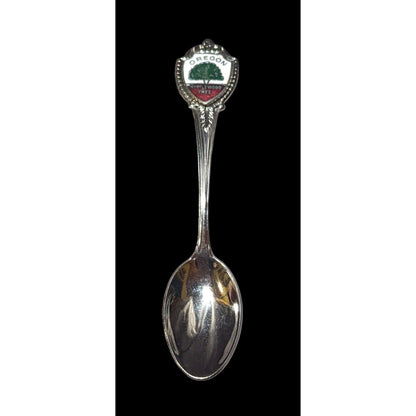 Oregon Myrtlewood Tree Collectible Metal Mini Spoon