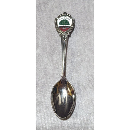 Oregon Myrtlewood Tree Collectible Metal Mini Spoon