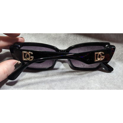 Dolce & Gabbana 2092 Black Retro Cateye Sunglasses Made In Italy