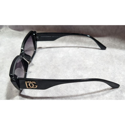 Dolce & Gabbana 2092 Black Retro Cateye Sunglasses Made In Italy
