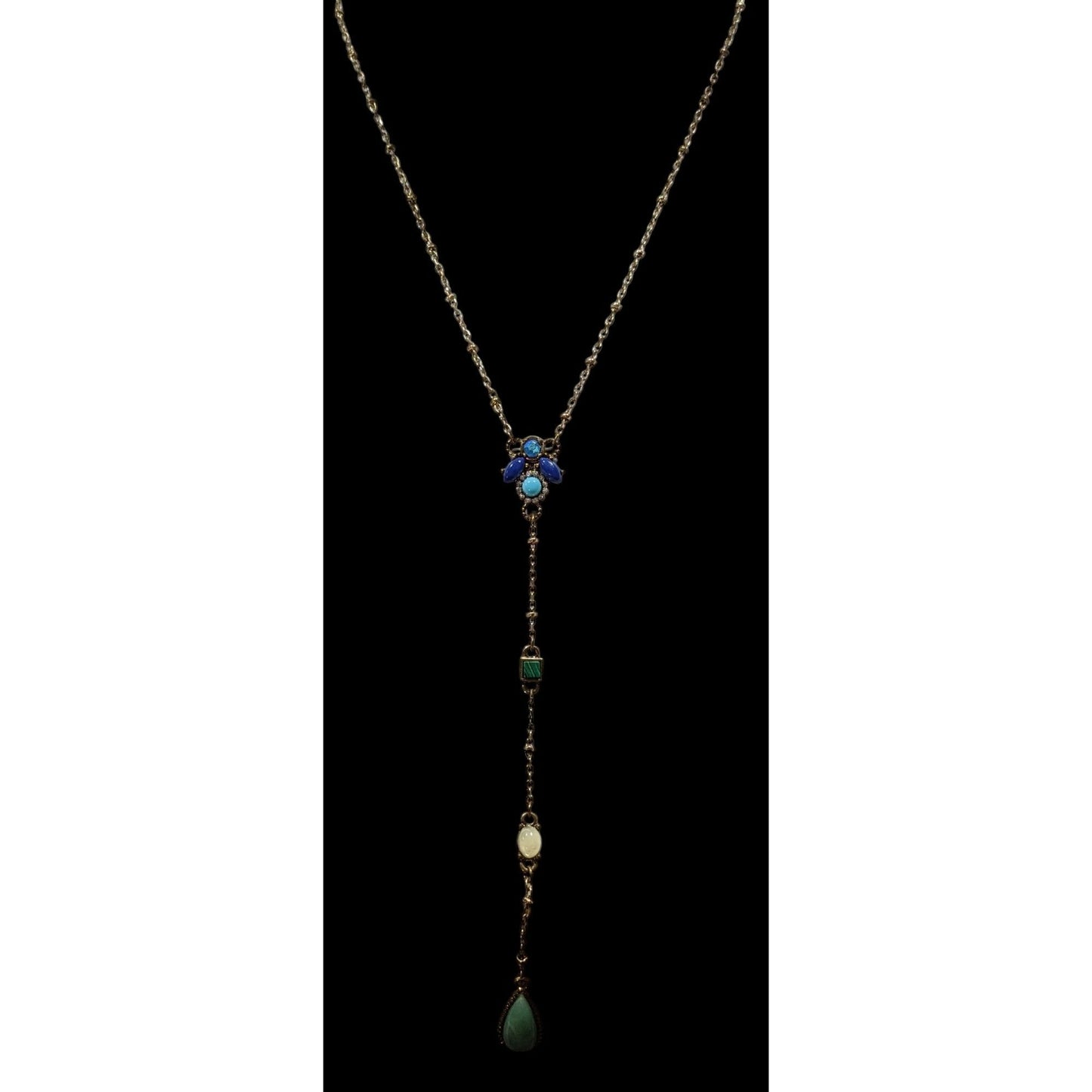Bohemian Capwell + Co Karina Y Necklace With Genuine Gemstones