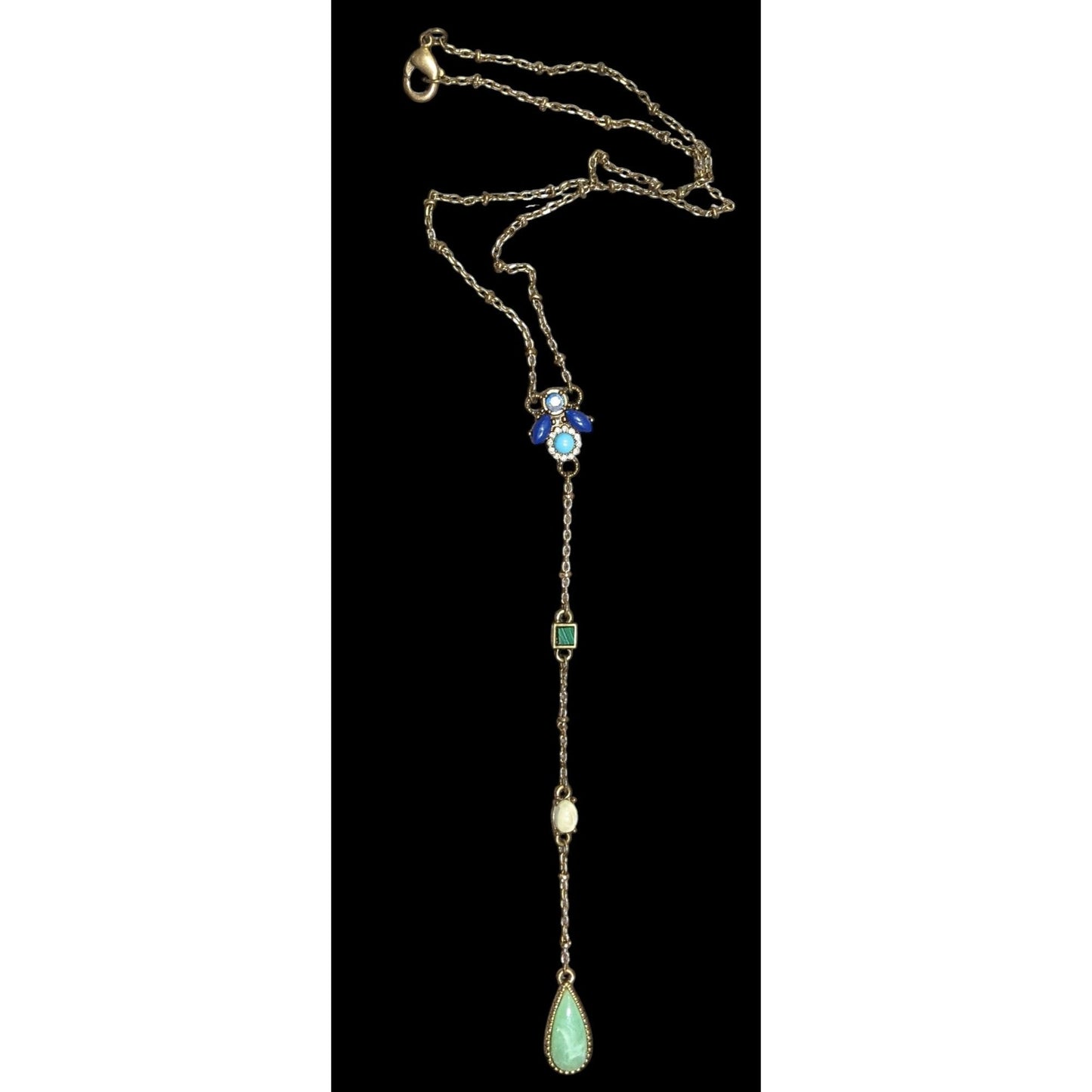 Bohemian Capwell + Co Karina Y Necklace With Genuine Gemstones
