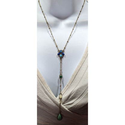 Bohemian Capwell + Co Karina Y Necklace With Genuine Gemstones