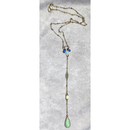 Bohemian Capwell + Co Karina Y Necklace With Genuine Gemstones