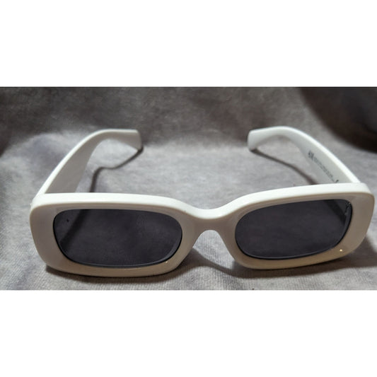 H&M Retro Chunky White Rectangular Sunglasses