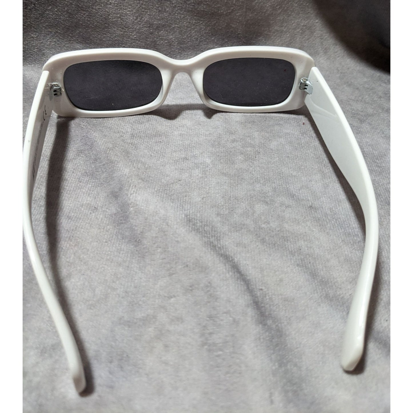 H&M Retro Chunky White Rectangular Sunglasses