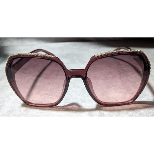 Steve Madden Purple Rhinestone Gradient Sunglasses