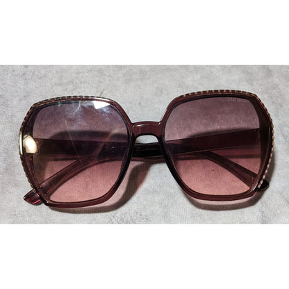 Steve Madden Purple Rhinestone Gradient Sunglasses