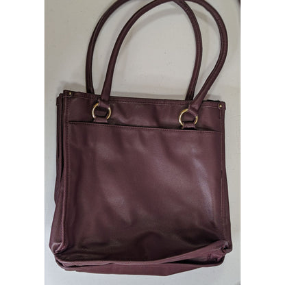 Lulu By Lulu Guinness Purple Tote Bag With Bow Detail Polka Dot Lining & Gold Accents