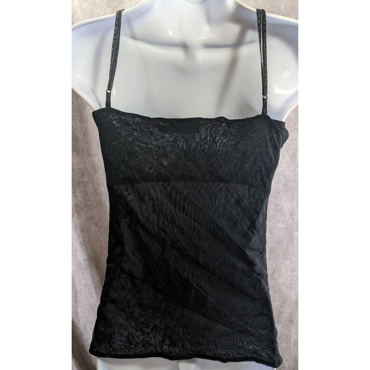 The Limited Black Sequin Lace Cami Top Size Medium Vintage Made In India