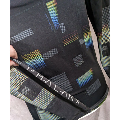 Phalanx Black And Rainbow Grid Rash Guard Size Small