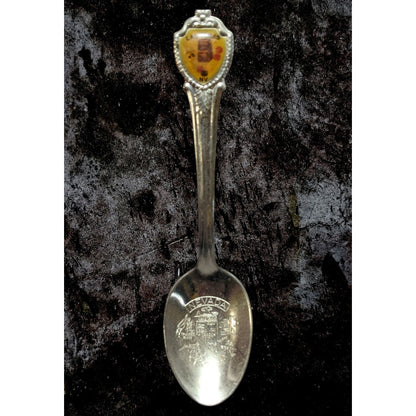 Vintage Retro Metal Silver Tone Las Vegas Nevada Souvenir Spoon 4 1/2 Inch