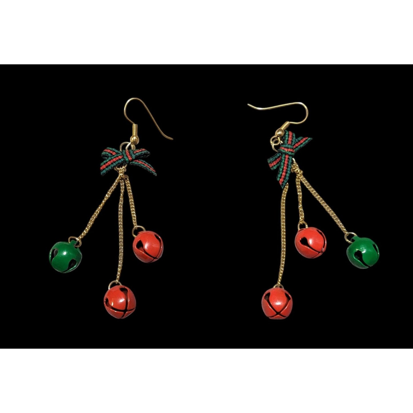 Christmas Jingle Bell Dangle Holiday Earrings