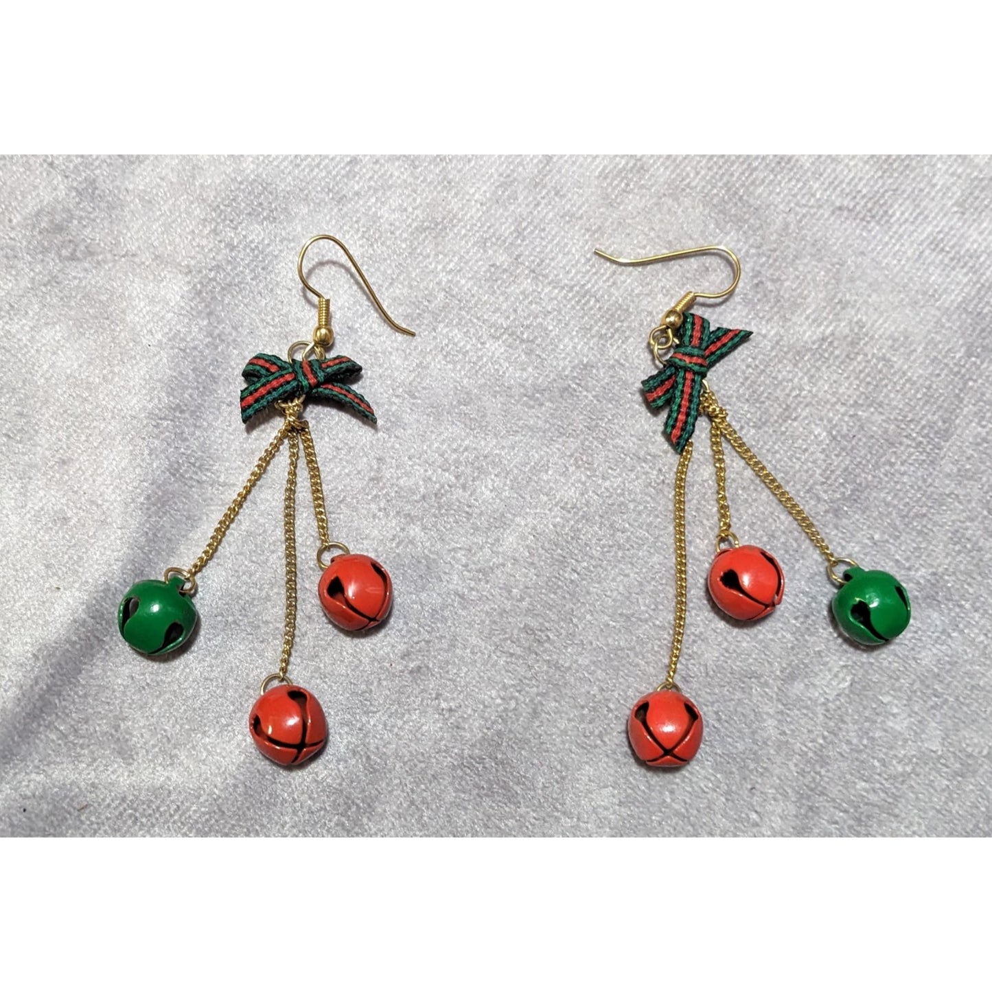 Christmas Jingle Bell Dangle Holiday Earrings