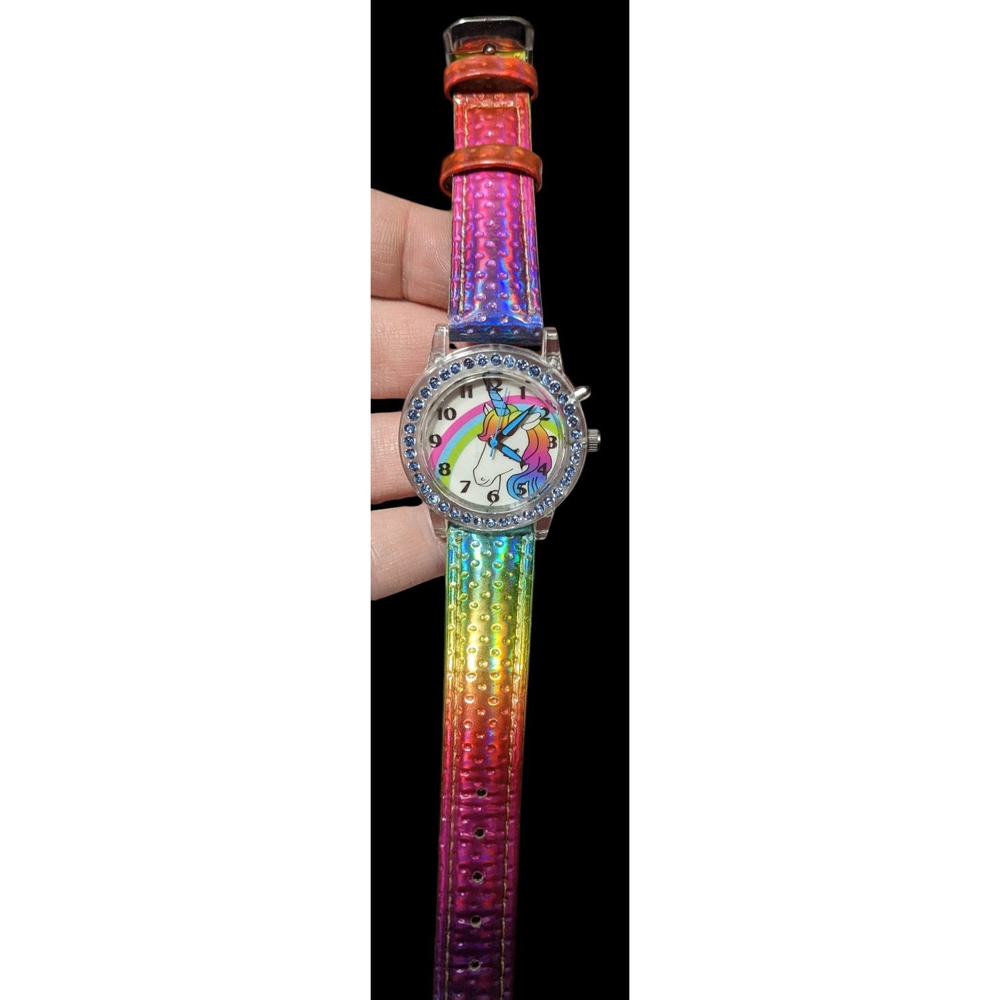 Accutime Prismatic Rainbow Analog Unicorn Watch