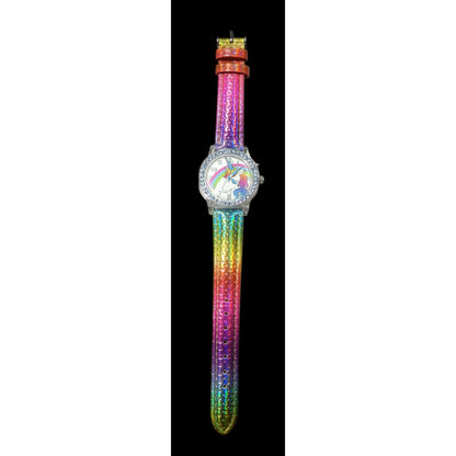 Accutime Prismatic Rainbow Analog Unicorn Watch