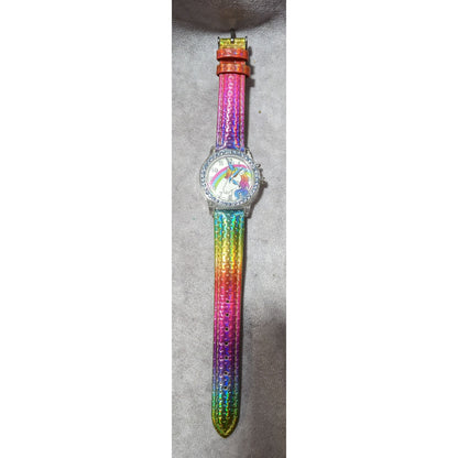 Accutime Prismatic Rainbow Analog Unicorn Watch