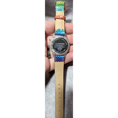 Accutime Prismatic Rainbow Analog Unicorn Watch