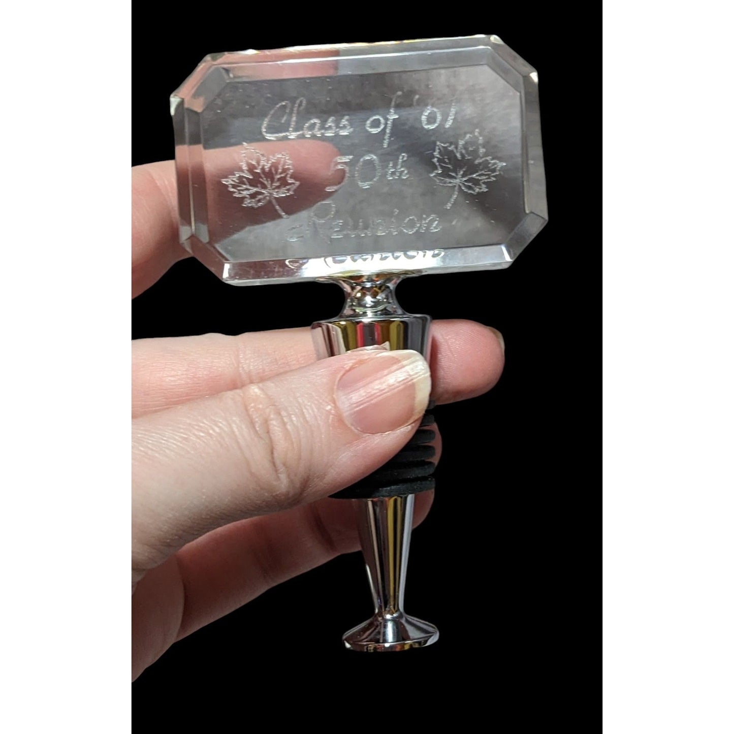 Class of '61 50th Reunion Crystal Wine Bottle Stopper