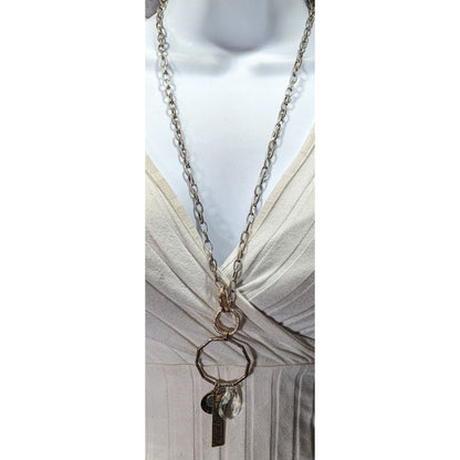 C Est 1946 Fearfully Made Cluster Charm Pendant Necklace
