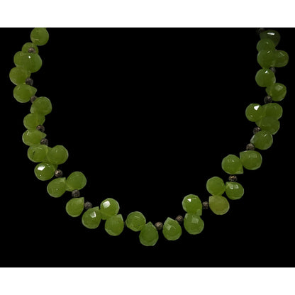 Handmade Green Apple Glass Beaded Necklace