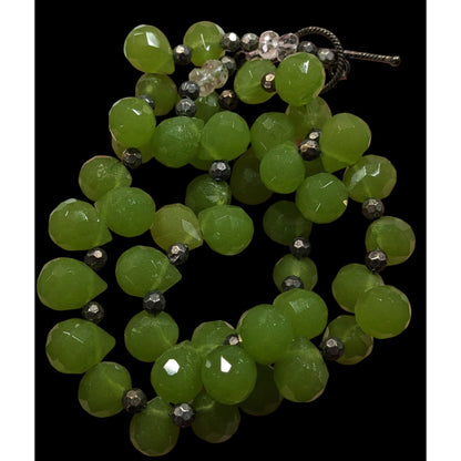 Handmade Green Apple Glass Beaded Necklace