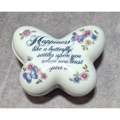 Vintage Avon Butterfly Inspirational Trinket Dish