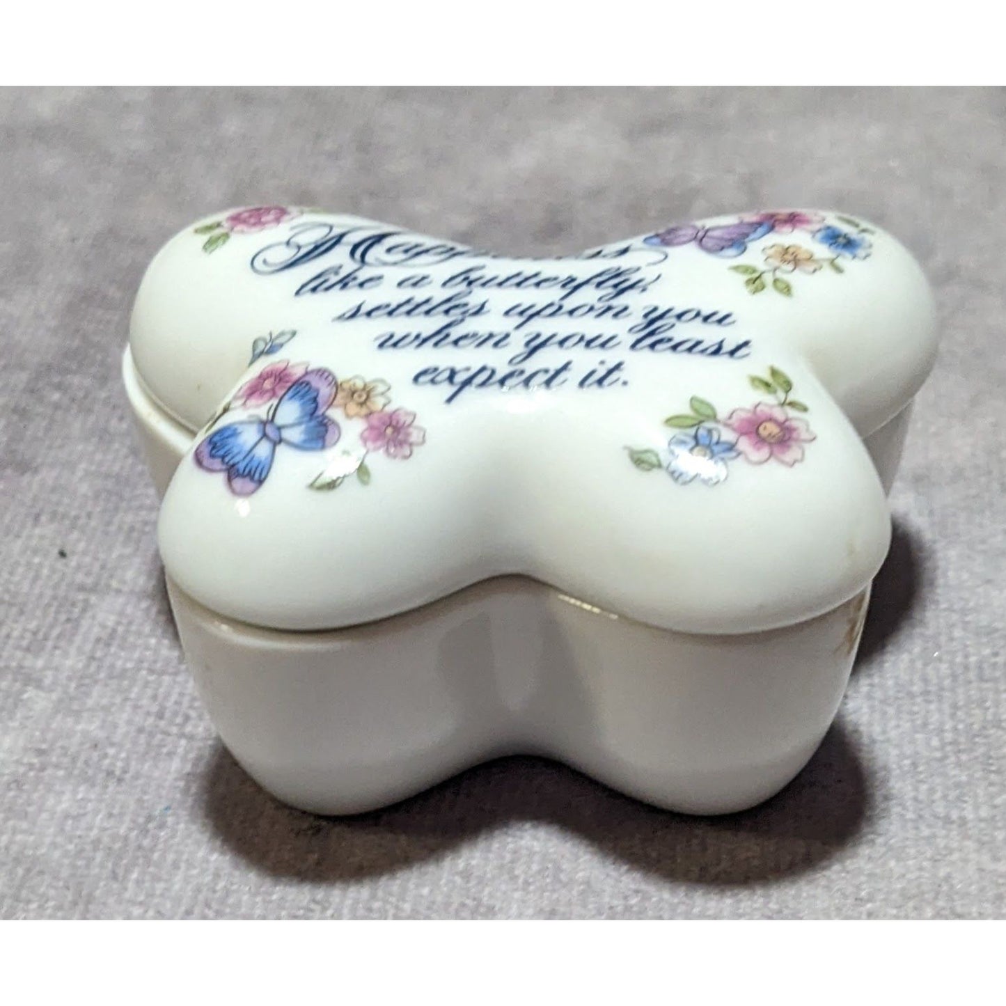 Vintage Avon Butterfly Inspirational Trinket Dish