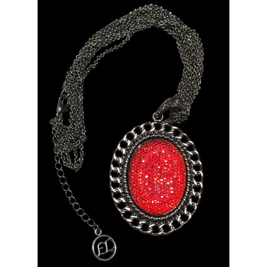 Erica Lyons Gothic Vampire Jelly Cabochon Pendant Necklace