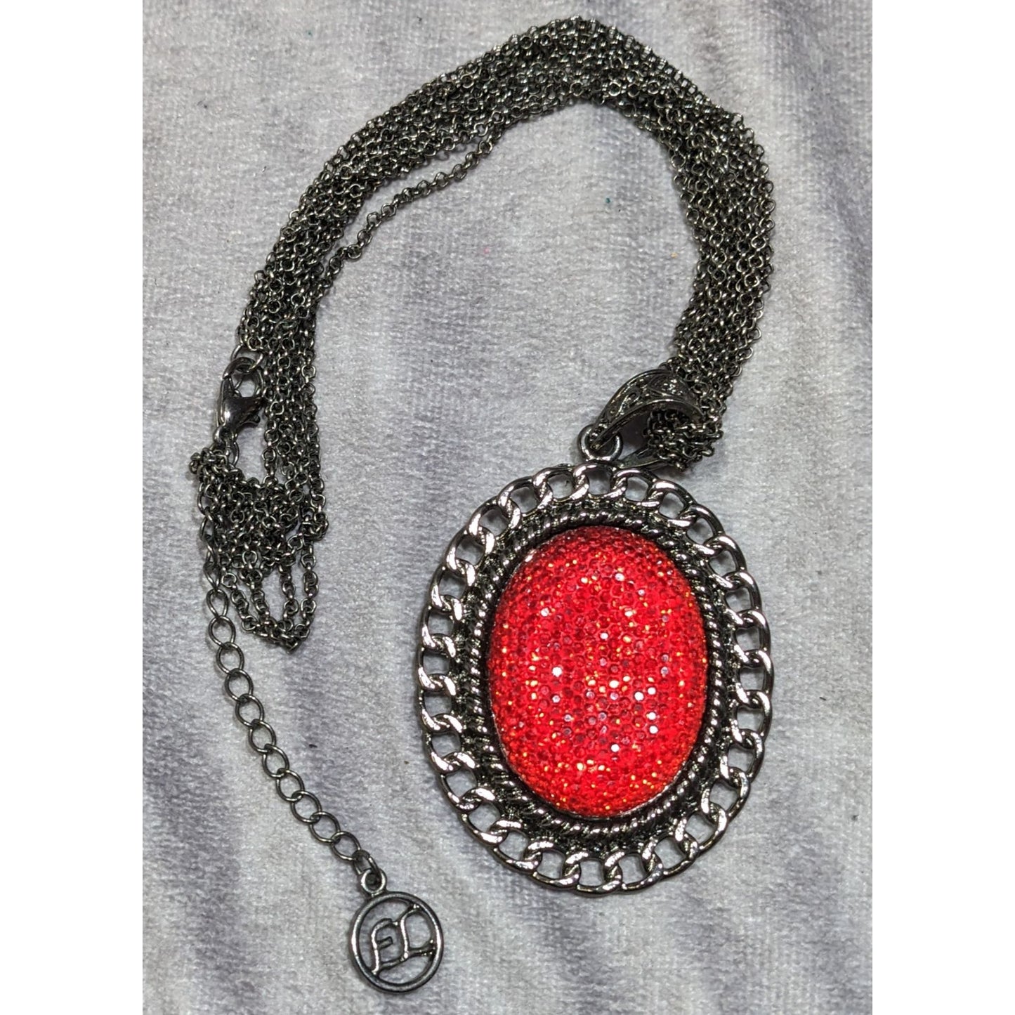Erica Lyons Gothic Vampire Jelly Cabochon Pendant Necklace