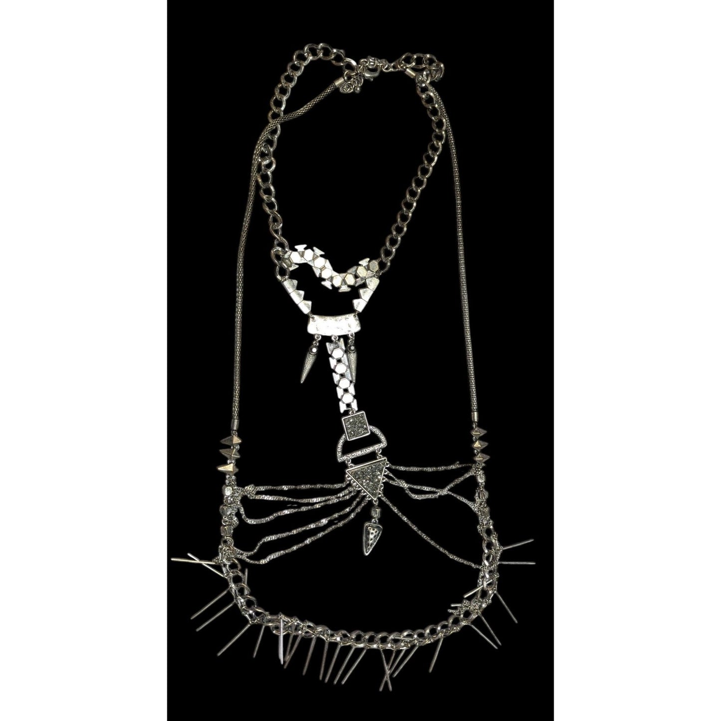 Industrial Gothic Body Chain Style Necklace