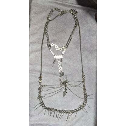 Industrial Gothic Body Chain Style Necklace