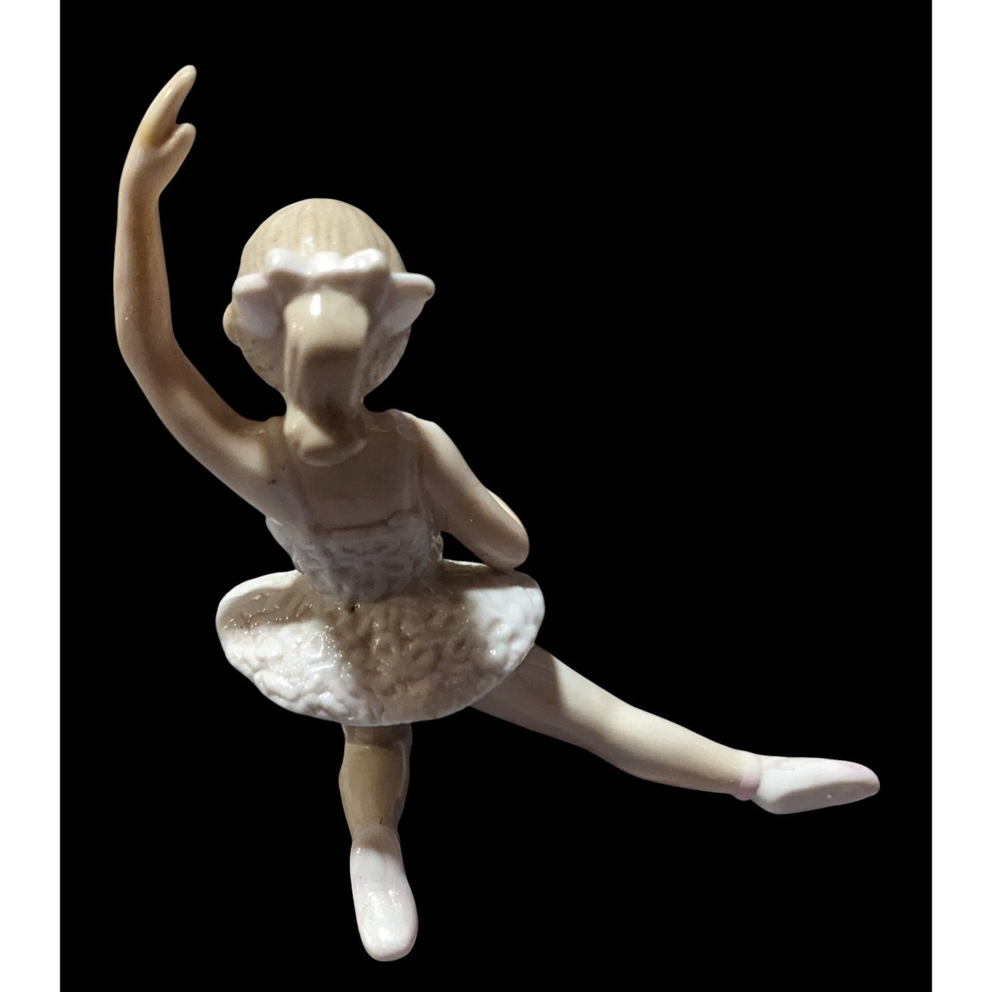 Vintage Porcelain Pastel Pink Ballerina Figurine