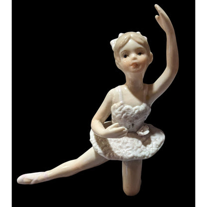 Vintage Porcelain Pastel Pink Ballerina Figurine