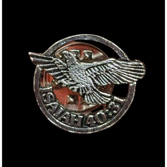 Religious Bible Verse Isiah 40:31 Soar On Eagles Wings Lapel Pin